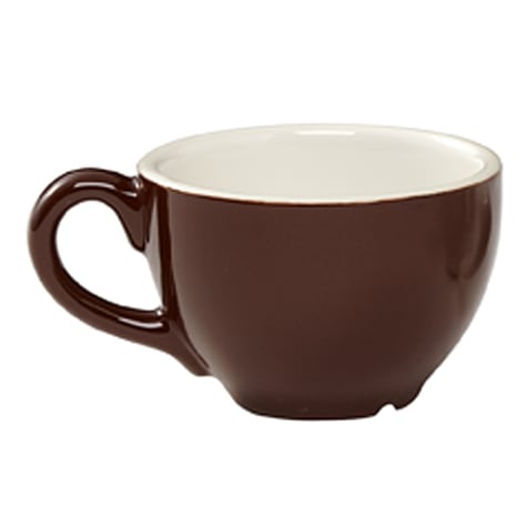 Dark Brown Espresso Cup / Saucer, I.P.A Aoste