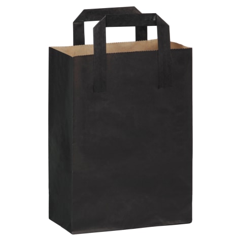 PackNWood 210CABABYN Blk 6.9 x 3.5 x 9.1 Paper Shopper Bag