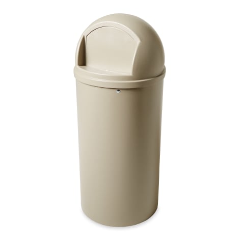 Rubbermaid FG817088 Marshal Classic Brown 25 Gallon Trash